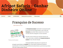 Tablet Screenshot of afripotsafaris.com